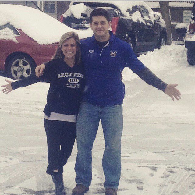 Repost @jamieoliveri
Come warm up and have some snow day fun with these two! @shopperscafe