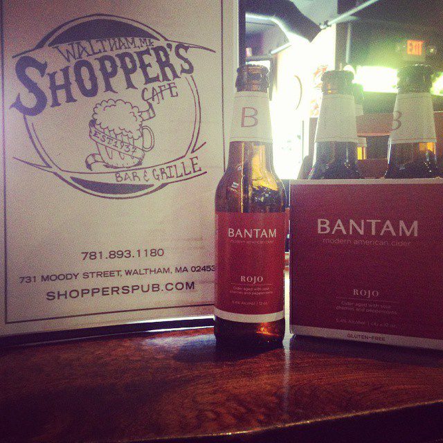 Come onecome alltry our new Bantam Rojo Cider Locally brewed in Somerville Ma Delicious semi dry fruity and satisfying bantamcider shopperscafe