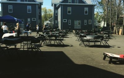 We’re having a parking lot party today! Good luck to all the runners! #MoodySt #beer #SundayFunday