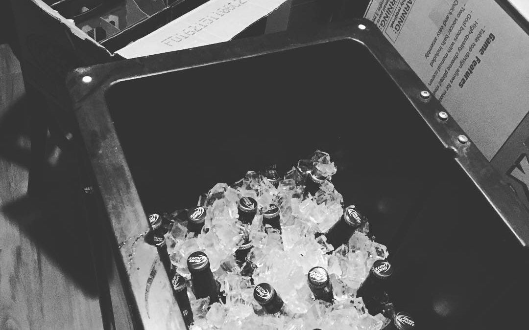 Filling the chest, getting beer cubby ready to go! DJ Mike Negron at 9! #Waltham #beer #ThanksgivingEve