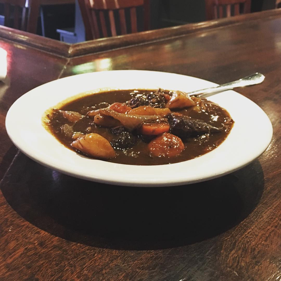 Stout Beef Stew on the board today Perfect day for it