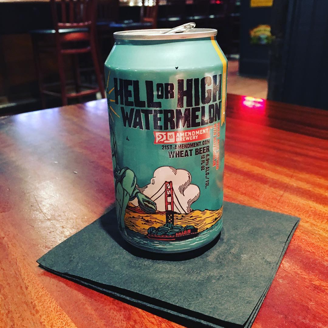 129408292119664758479351813229691n2 | Shoppers Cafe Waltham Cause the weather will turn and we need to start thinking happy thoughts Come try the Hell or High Watermelon from 21stAmendment seasonal beverages on tap this week Sam Summer Leinenkugel Grapefruit Shandy