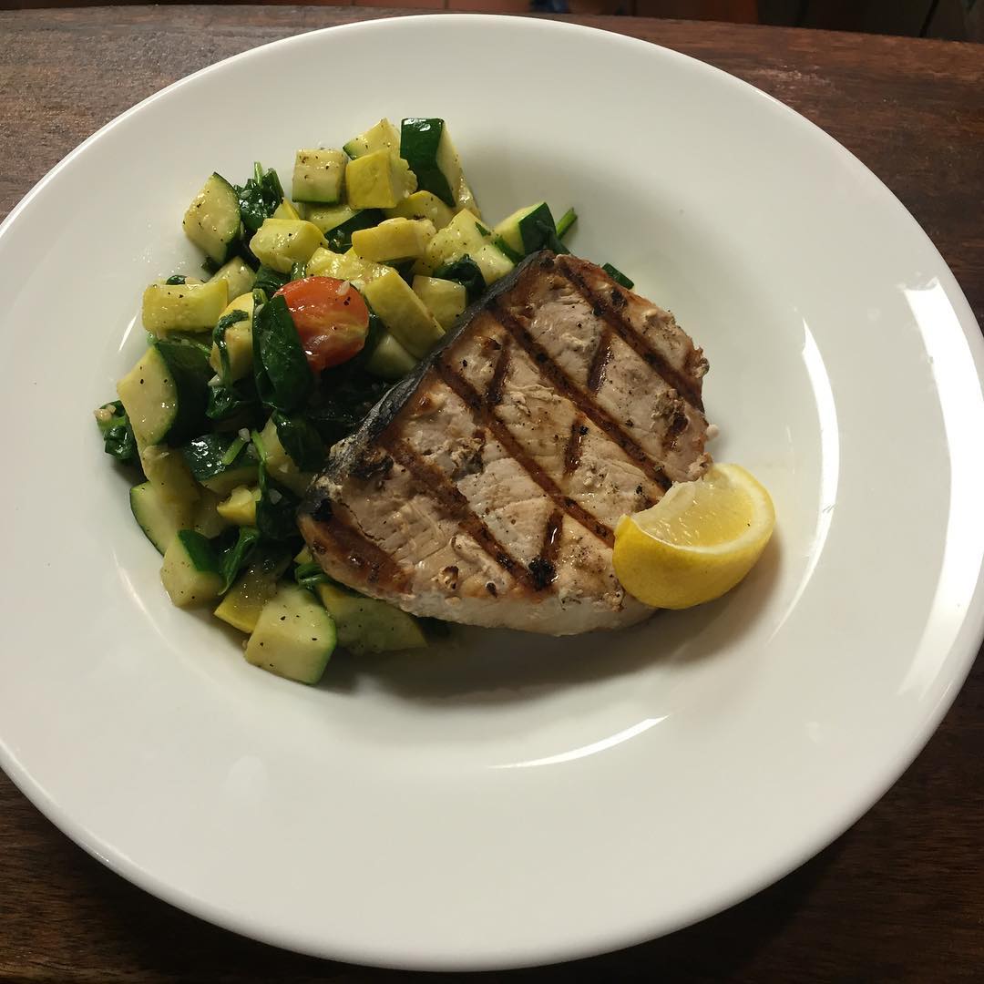 13099076661887610618552315463583n | Shoppers Cafe Waltham Grilled swordfish on the board today