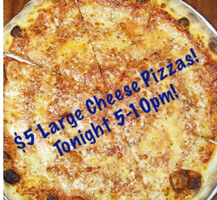 It’s Sunday! $5 Large Cheese Pizzas! #pizza #beer #Waltham