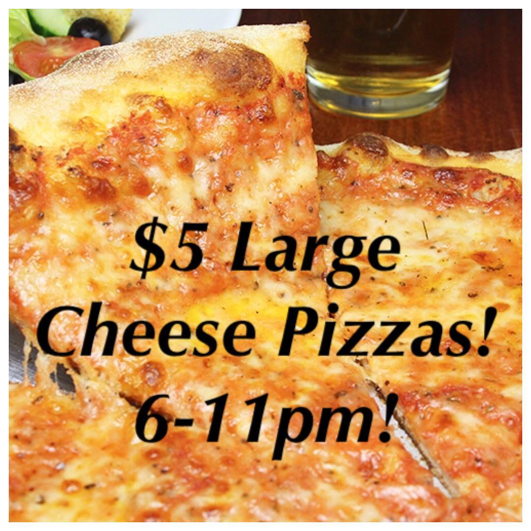 Its night  Large Cheese Pizzas from 6 11pm