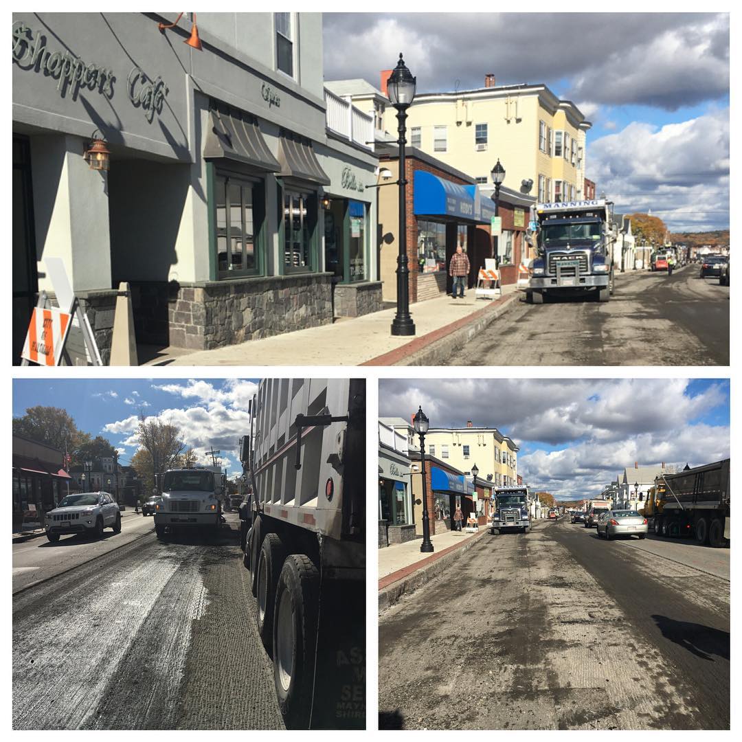 The rest of Moody Street got done at night not on this side of high street though nice way to kill a Friday lunch Thanks