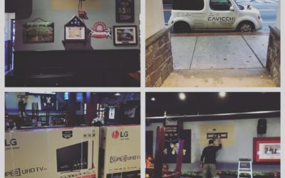 Some upgrading going on this morning thanks to our friends @cavaudiovideo Just in time for football playsoffs, we’re adding some 86″ tvs for your viewing pleasure! #Waltham #beer #wehavefunhere