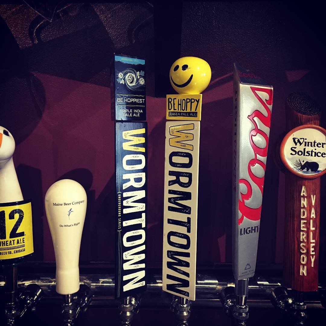 Pouring lots of wormtownbrewery over here Just tapped this beauty untappd