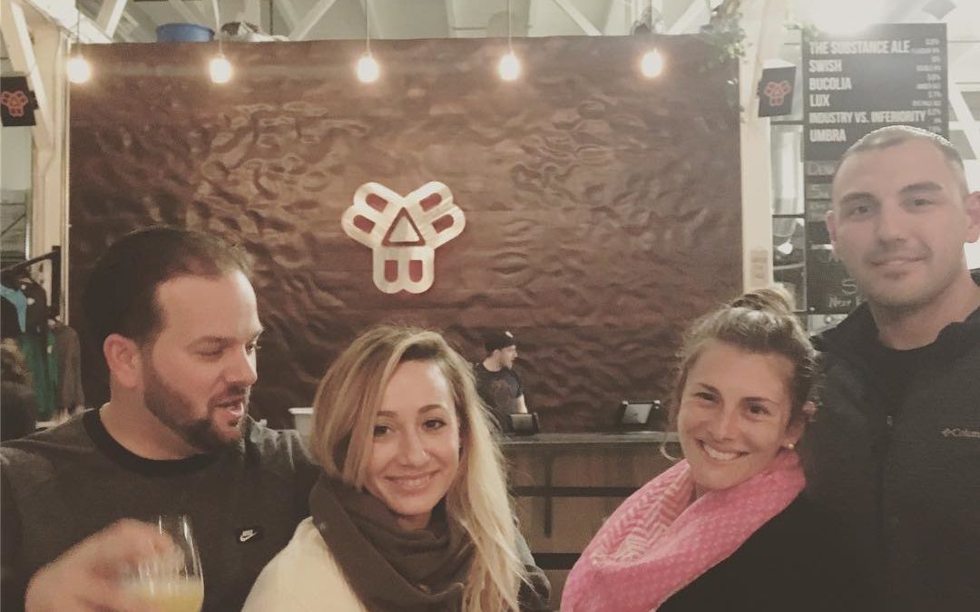 @shopperscafe meets @bissellbrothers long day of “tasting” beer. @bissellbrothers needs to distribute in Massachusetts. #swish #reciprocal #substance