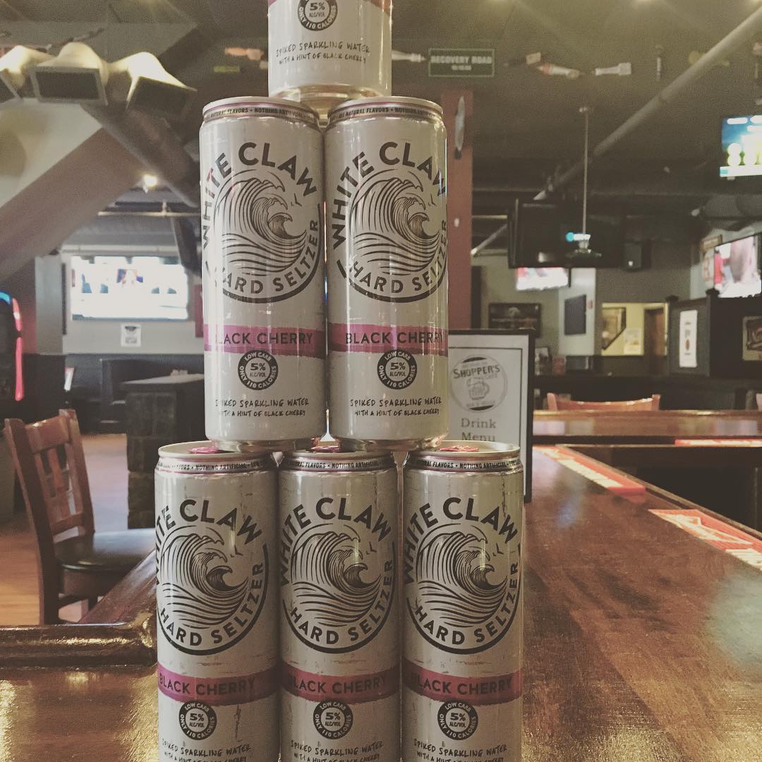 New to the lineup over here whiteclaw shopperscafe sports bar restaurant waltham ma