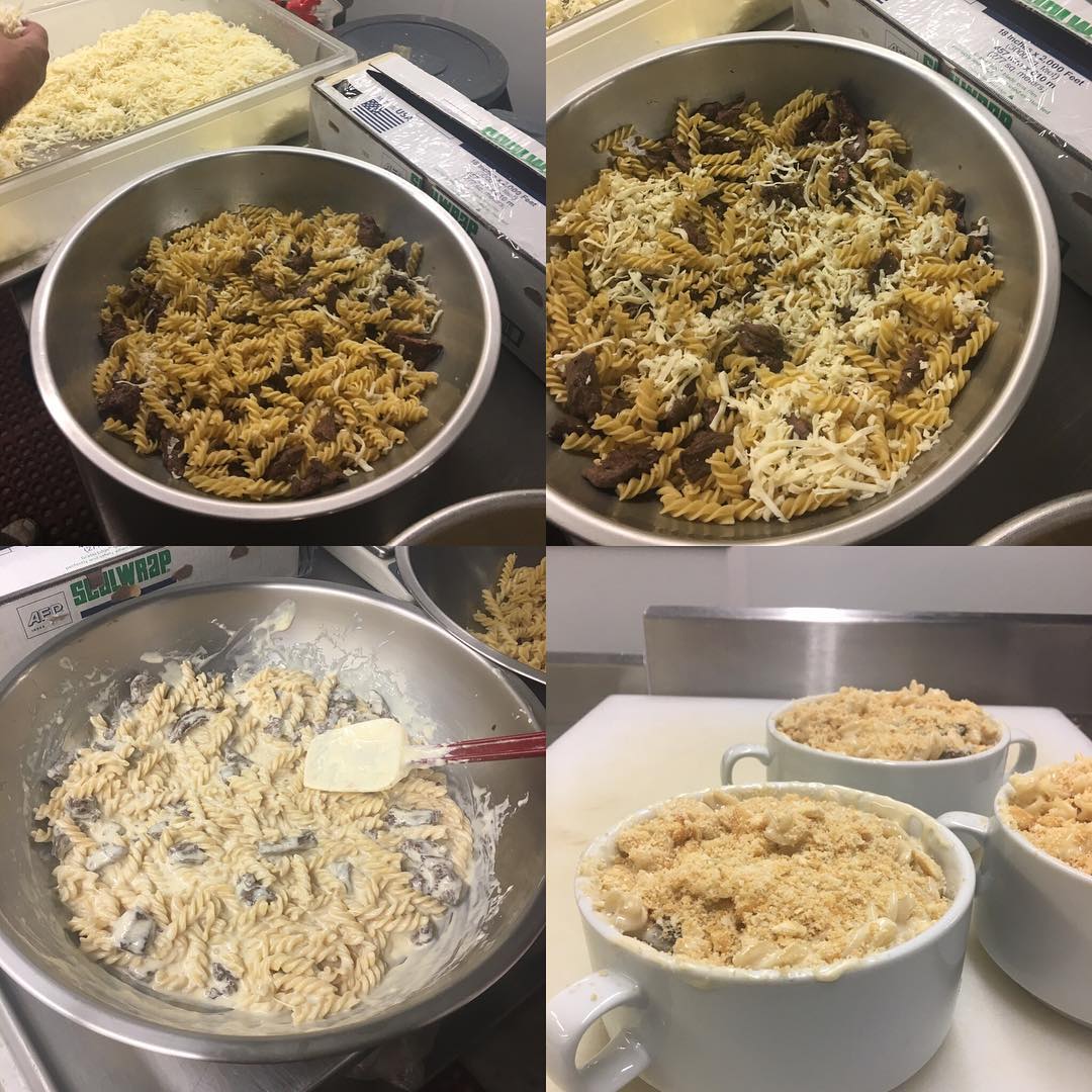 The Evil Food Genius wanted to try something today So he came up with Steak  Cheese Mac   come get it while it lasts