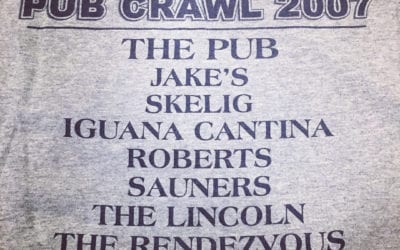 When you find an old shirt and have mixed emotions. So many bars have come and gone in ten years, we miss some friends. But we’re proud to still be involved in our community and are able to give back when we can! #justcause #letsplananother #Waltham #pubcrawl #giveback #beer #throwback