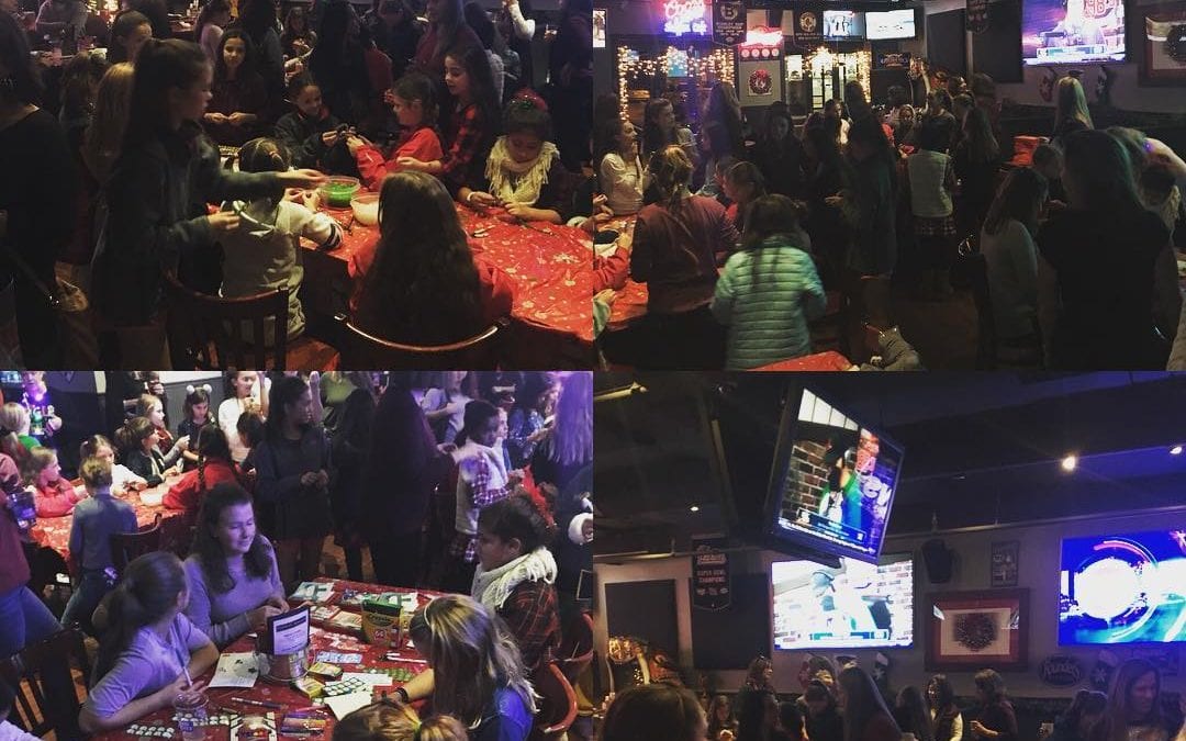 Honored to be hosting the first annual Waltham Girls Give Back. Making crafts for senior citizens and Cards for #Ruby. #waltham #givingback #teamruby #tistheseason