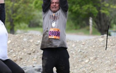 The Big Guy representing at #MuckFest this past weekend. If he can do it, you can too! #TeamFUMS #wehavefunhere #muckfest2019intraining