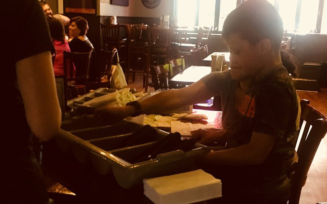 Teach them young. #allhandsondeck #earnyourpizza #Waltham #wehavefunhere