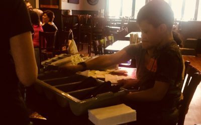 Teach them young. #allhandsondeck #earnyourpizza #Waltham #wehavefunhere