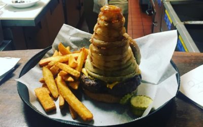 Mike having fun today in the kitchen. Have you tried the beehive yet? #Waltham #burgers #beer #wehavefunhere #bogoburgers #lunch