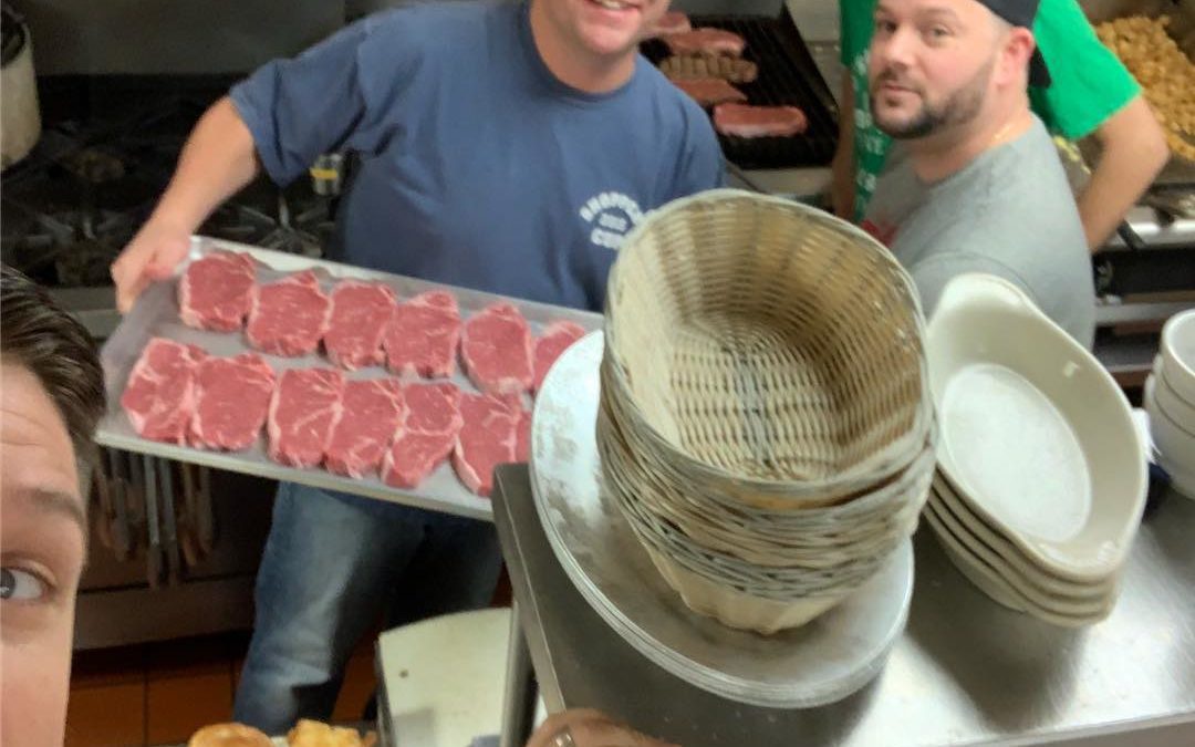 Turkey? We prefer steak and eggs today…and a few crazies who wanted to run at 7:30! Happy Thanksgiving everyone! #shopperscafe #wehavefunhere #thanksgiving #waltham #1937 #indianheadathletics