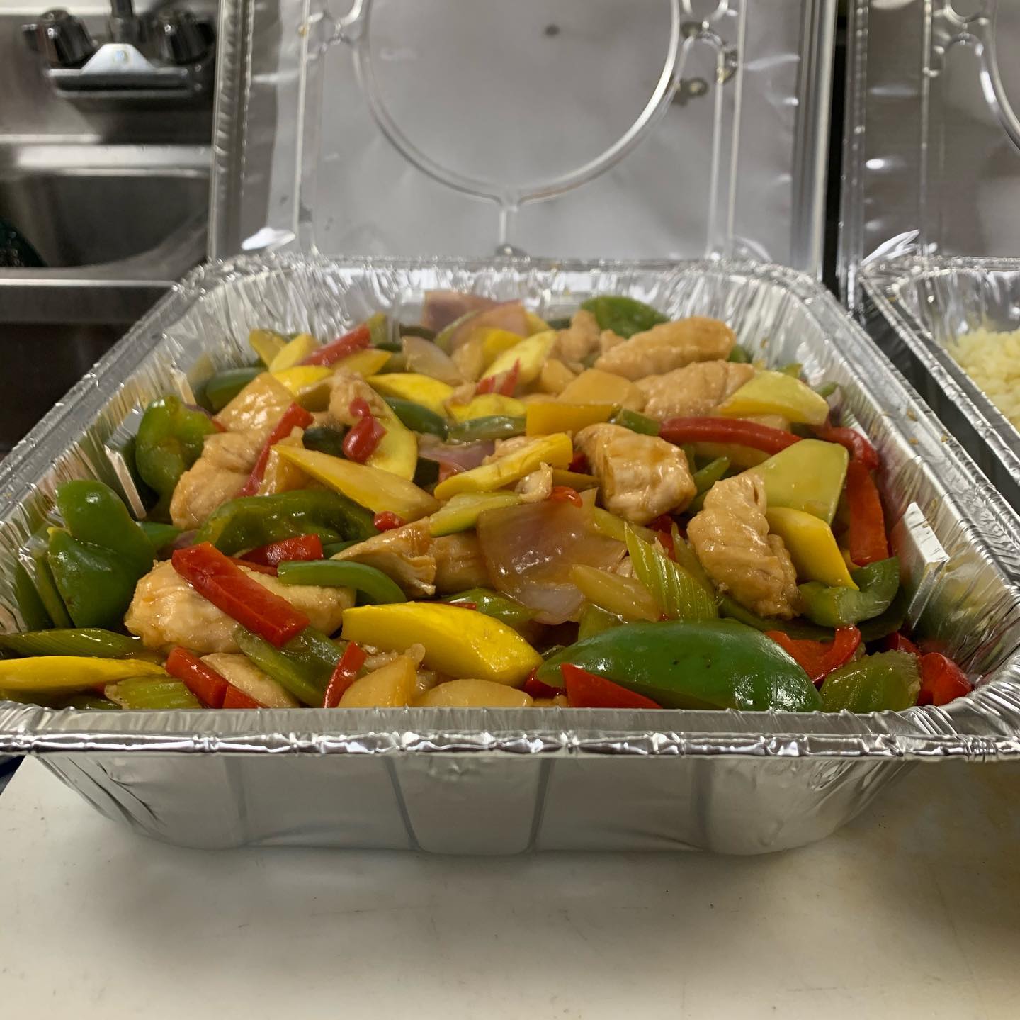 Family Style Chicken Stir Fry out the door tonight!
Thank you to everyone for the continued support!
Tomorrow, SUNDAY - 3/22/20, we will be open 4pm-8pm for Take Out & Delivery.