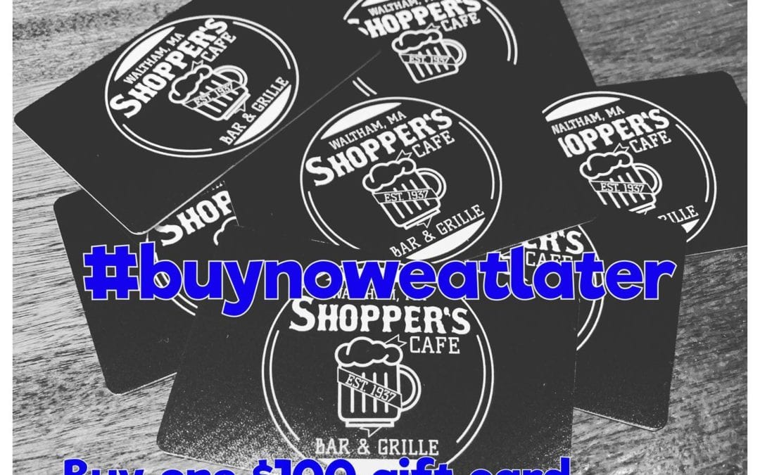 Gift Card Promo Update! Thank you to everyone who has purchased gift cards for #buynoweatlater If you purchased your gift card ONLINE, we have added the promotional value to that card. Please reach out if you have any questions! #waltham #supportlocalbusiness #moodyst #takecareofeachother