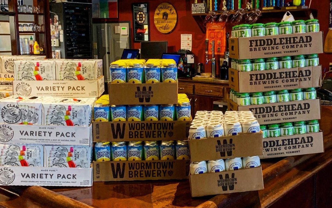 Expanding our to-go beers selection, Summer Ale (4x16oz) and the Mass Whole (6x12oz) from @wormtownbrewery the never before canned @fiddleheadbrewing IPA (4x16oz) And the good old @whiteclaw variety pack (12x12oz)