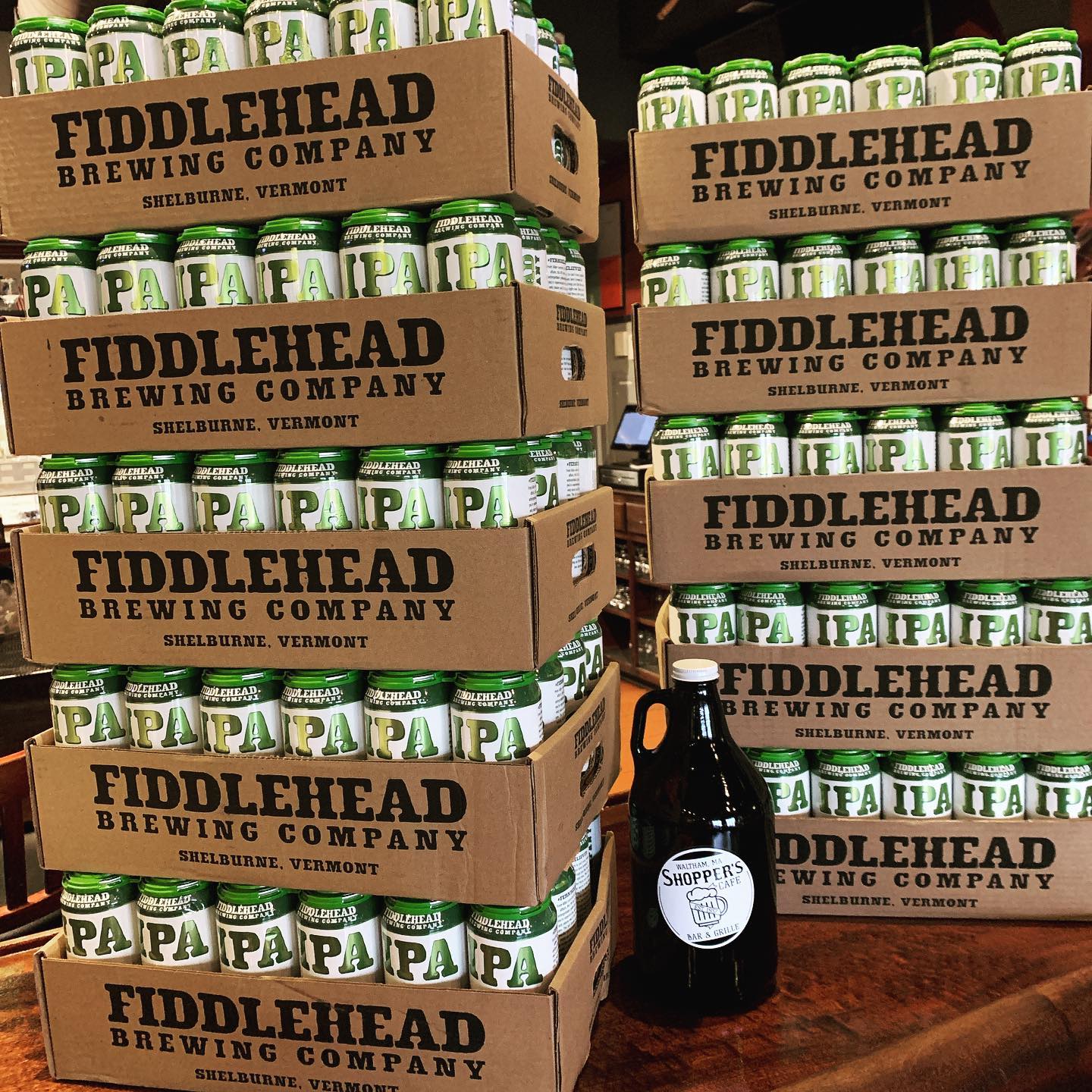 Fresh Monday drop from crftcollective fiddleheadbrewing  All our draft beers available as well growlers with our custom stickers from triconsportsinc Add some fresh beer to your takeout OR DELIVERY order  YES we CAN DELIVER BEER with your food order  Give us a call 781 893 1180