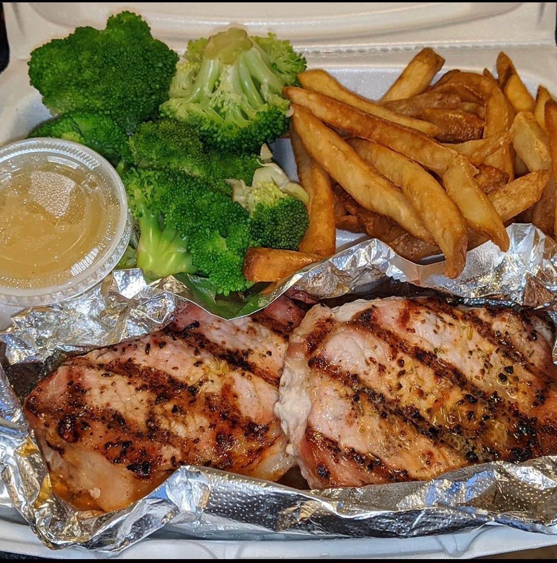 HUMP DAY! Full menu available for Takeout & Delivery.  Or try the specials! The Pork Chops are @shabupanda approved (thanks for the pic)
Pork Chop Dinner $15.95BBQ Roast Beef sandwich $8.95Limited Family Style Options
Mac & Cheese $35
*NEW* Shepherd’s Pie $45
Give us a call 781-893-1180 or order Online (link in bio)