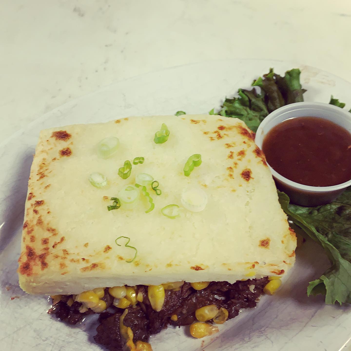 Sheppards Pie today!  Individual or Family size.  Slow cooked beef layered with corn, gravy & mash potatoes.  While supplies last.  Give us a call 781-893-1180 or order online (link in bio)
Available for delivery or pickup.