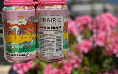Fun game of cat and mouse trying to get @prairieales in MA, but here it is, one of the best sours on the market! Rainbow Sherbet! . . . . #craftbeer #ipa #localbusiness #shopperscafe #outdoordining