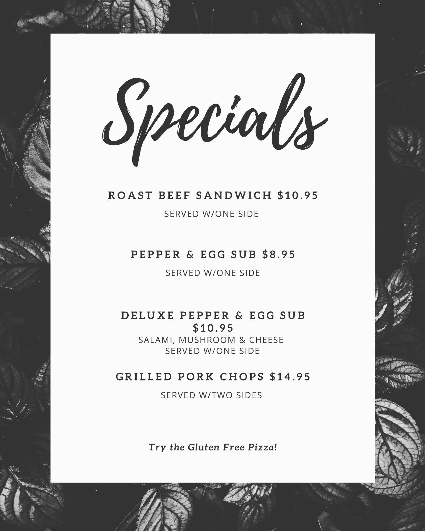 Gorgeous day for outdoor dining!Come see us before you take off for the long weekend. Great food and cold drinks await you!