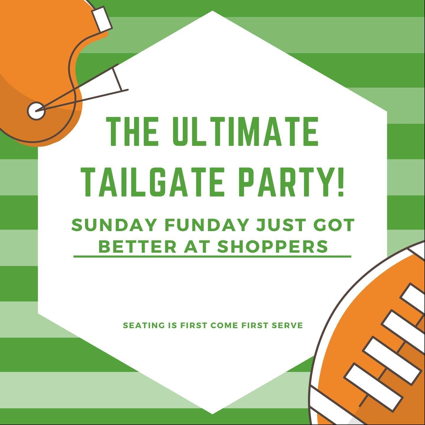 We know it’s FRIDAY but we are so excited for SUNDAY!You already know that we have 22 TVs for your viewing pleasure INSIDE. But did you know that we upped the anti OUTSIDE and added TVs OUT BACK! Get here early for a seat!See ya Sunday!
