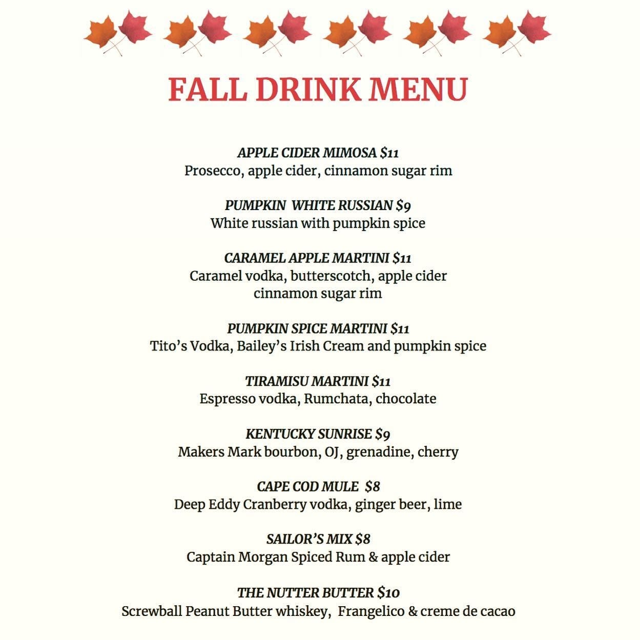 It S The Last Official Day Of Summer How Are We Celebrating By Launching The Fall Drink Menu