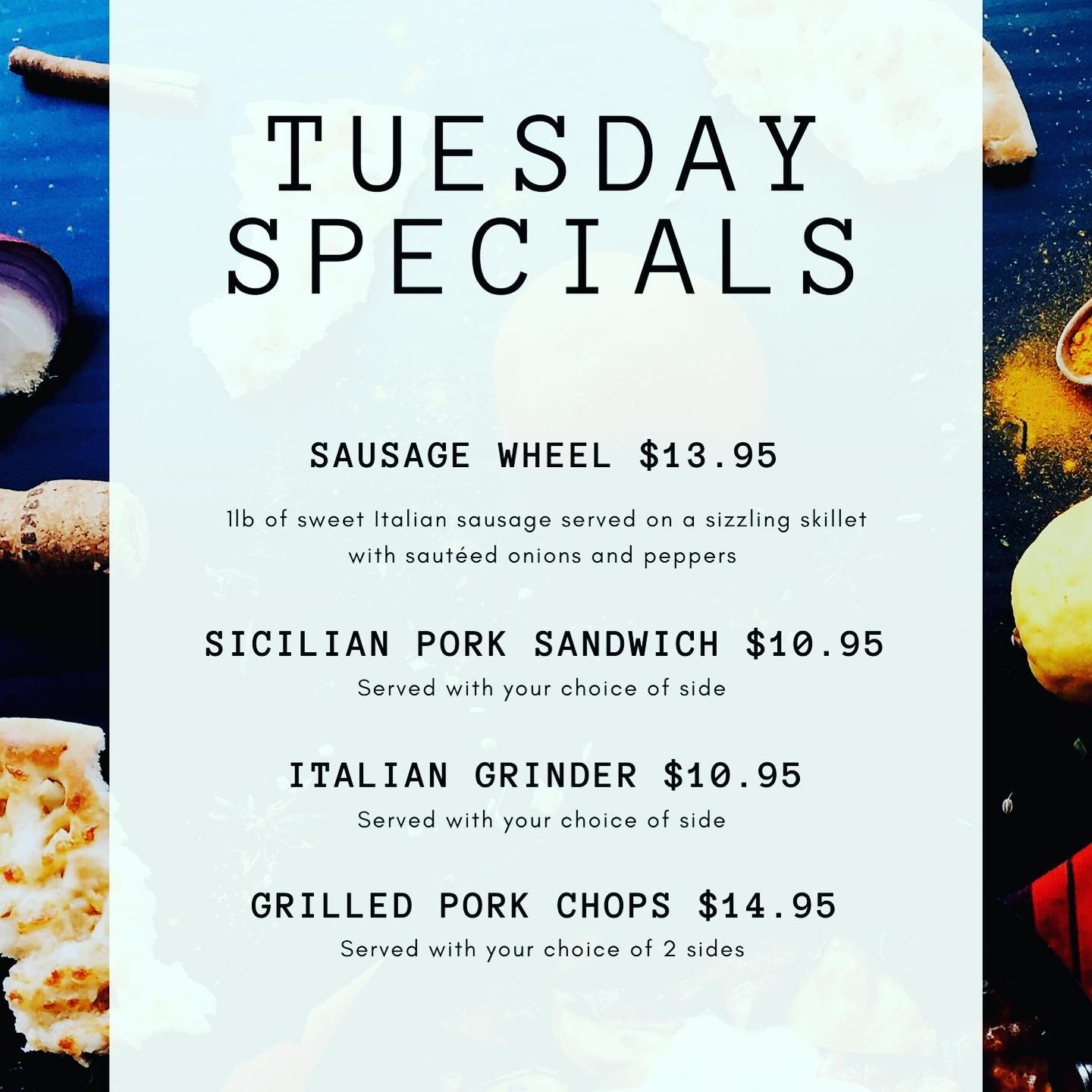 What’s for lunch today? Or maybe you’re already thinking about dinner?Large Cheese Pizzas for $7.95 tonight, starting at 5PM. Dine-In only.