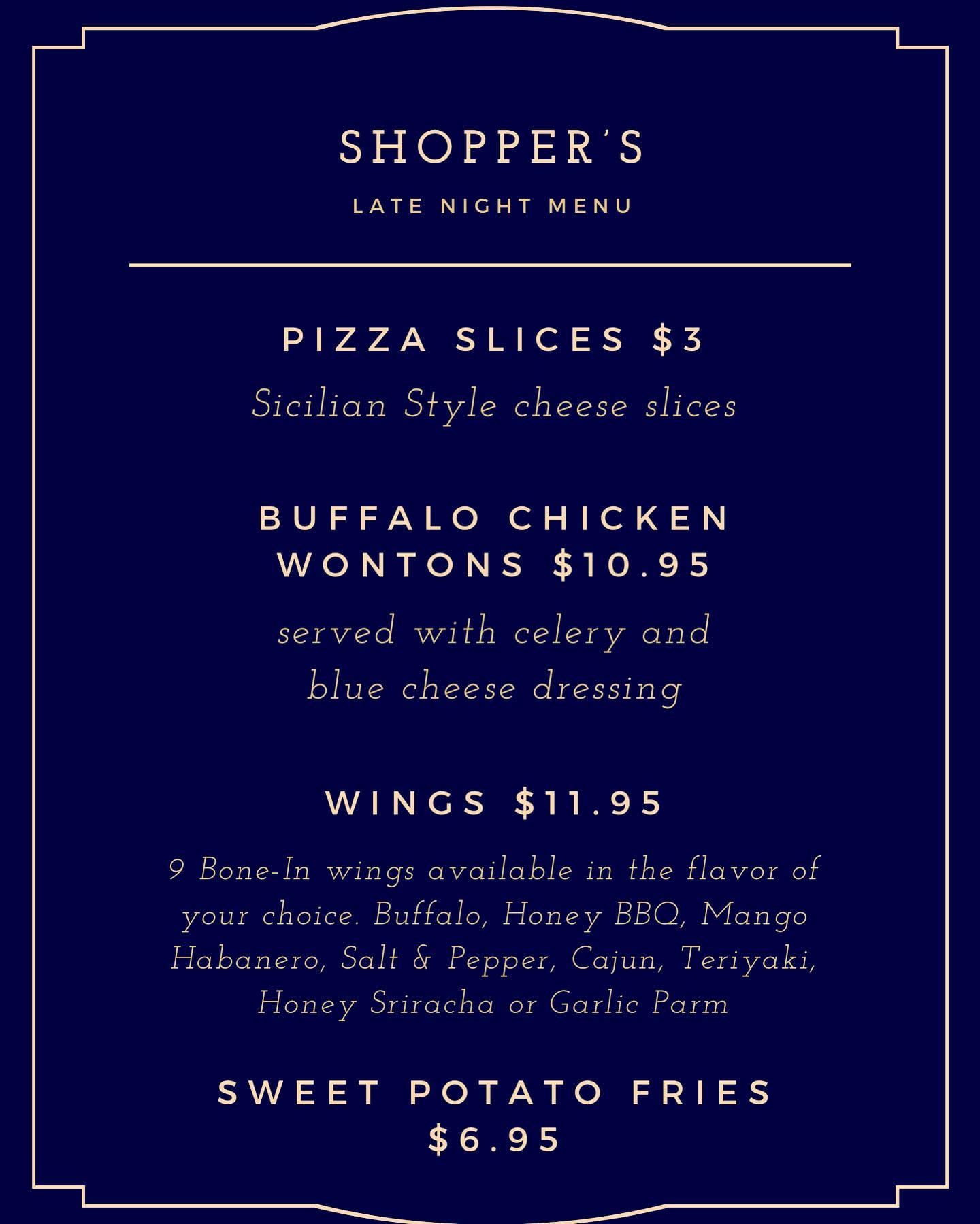 1206251213306938448855963422779383005006099n1 | Shoppers Cafe Waltham Open until 1230am Snacks available until last call