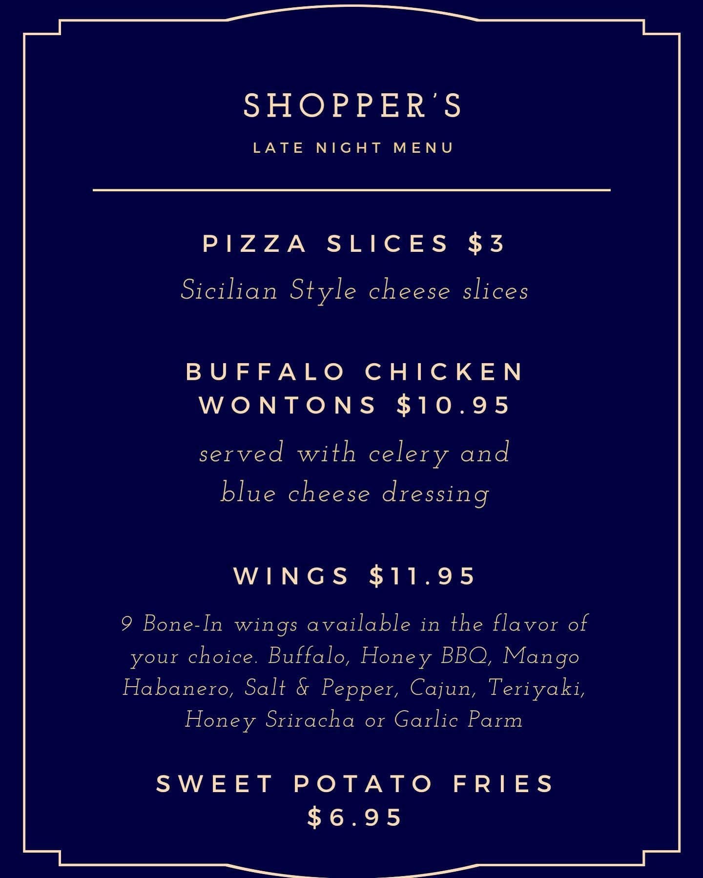 1206251213306938448855963422779383005006099n | Shoppers Cafe Waltham Open until 1230am Snacks available until last call