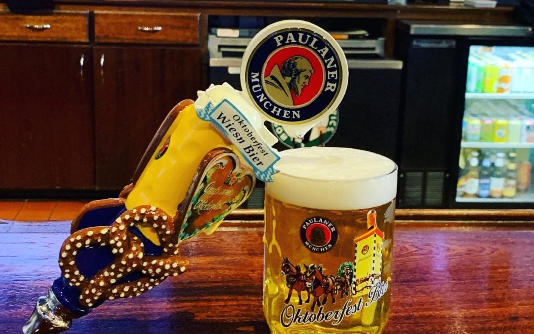 Now pouring @paulanerusa Oktoberfest! Gorgeous day to have a beer outside! #shoppers #waltham #specials #moodyst #outdoordining #beer #fallbeers