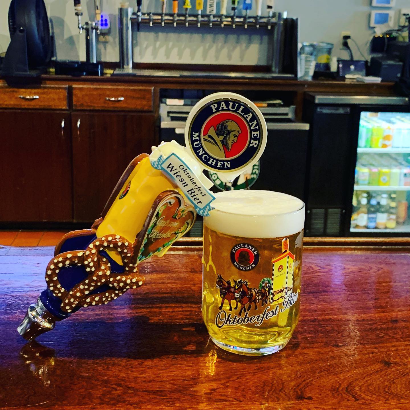 Now pouring @paulanerusa Oktoberfest!
Gorgeous day to have a beer outside!