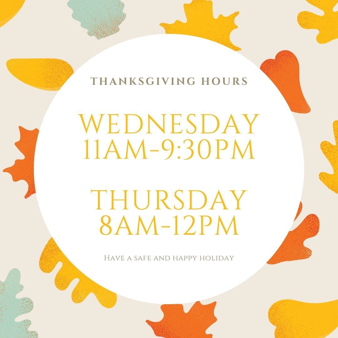 Coming up on a busy couple of days. It’s not traditionally what we are used to, but we will be open.Wednesday join us for lunch or dinner.Thursday morning join us for Steak & Eggs.We are thankful for our customers always, but more so during this crazy year. Have a safe and happy holiday!