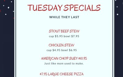 It’s a chilly one today. We have plenty on the board to keep you warm! Don’t forget! ALL COCKTAILS CAN BE MADE TO GO! #waltham #shoppers #beer #drinks #pizza #comfortfood #specials #menu