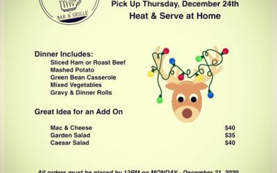 Christmas Dinner! Give us a call and order your meals today! 781-893-1180 Looking for something else? Just ask! And don’t forget to add cocktails to your order! Snowflake Martini maybe? Or Peppermint White Russians? Take your pick! #waltham #shoppers #drinks #christmas #christmasdinner #catering #tistheseason #cocktails #specials #menu #takeout