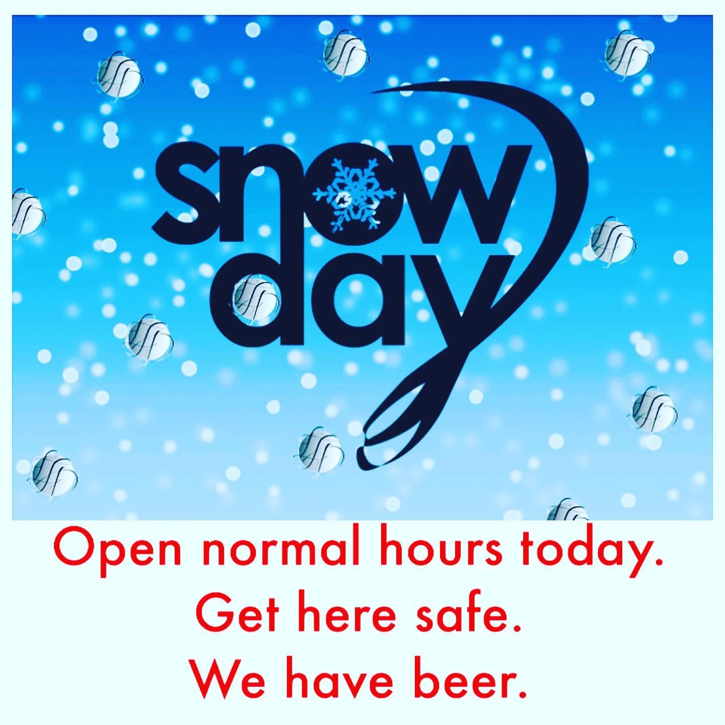 Of course were open See you soon Delivery will be back TOMORROW Friday 12182020