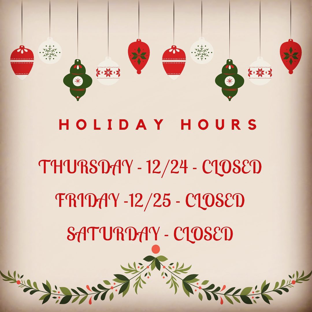 It’s been a hell of a year.We will be CLOSED today (12/24) through Saturday (12/26). We need to recharge and come up with a new game plan due to the new restrictions.We will reopen Sunday (12/27).We are so thankful and humbled by everyone’s continued support.Have a wonderful & safe holiday weekend.