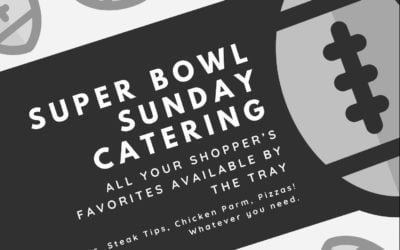 Big game on Sunday. Tommy’s still doing his thing, and we’re here for it! Not ready to go out for the game? Bring Shopper’s favorites home! Call today for catering orders! Yeah, we do that! #shoppers #waltham #moodyst #weekend #pizza #beer #burgers #menu #beer #cocktails #SuperBowl #catering
