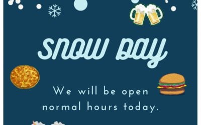 We will be opening today at 11AM. Full menu available until 10PM. Late night menu available until close. Come hide from the storm with us. #shoppers #waltham #moodyst #weekend #pizza #beer #burgers #menu #beer #cocktails #SuperBowl #catering #snowday