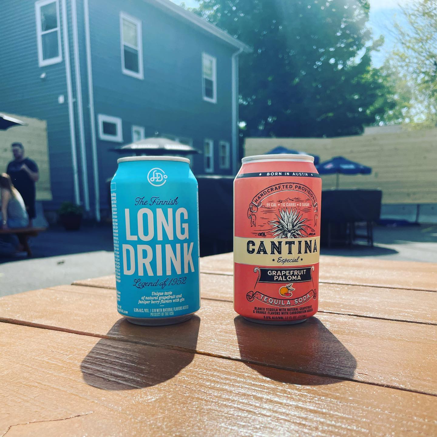 additions to our can game just in time for the weekend! Welcome to the lineup @cantinaspirits Grapefruit Paloma & @longdrink Original.Baked or Broiled Haddock, Stuffed Quahogs & Clam Chowdah on the board for the weekend until they’re gone.