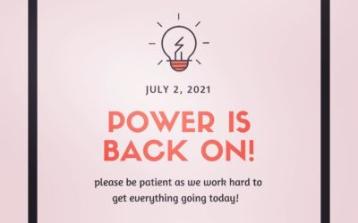 We have power! A little later than we would have liked but we’re open now! See you soon! Reminder we will be closed 7/3-7/6 and reopening 7/7! #shoppers #waltham #moodyst #beer #outdoordining #cocktails #wehavefunhere #holidayweekend