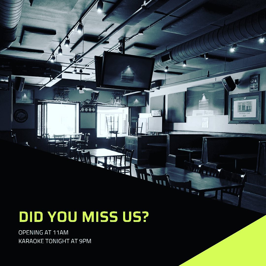 Opening today at 11AM.Karaoke with @jetjomills tonight at 9PM.