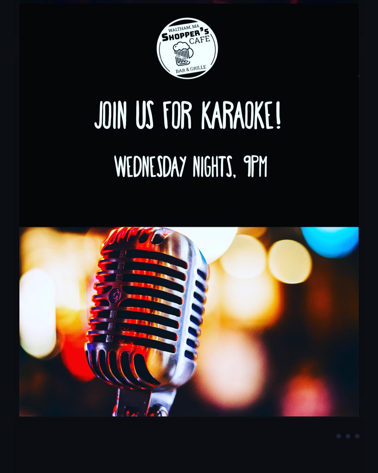 Karaoke is back tonight!Come unwind with us!