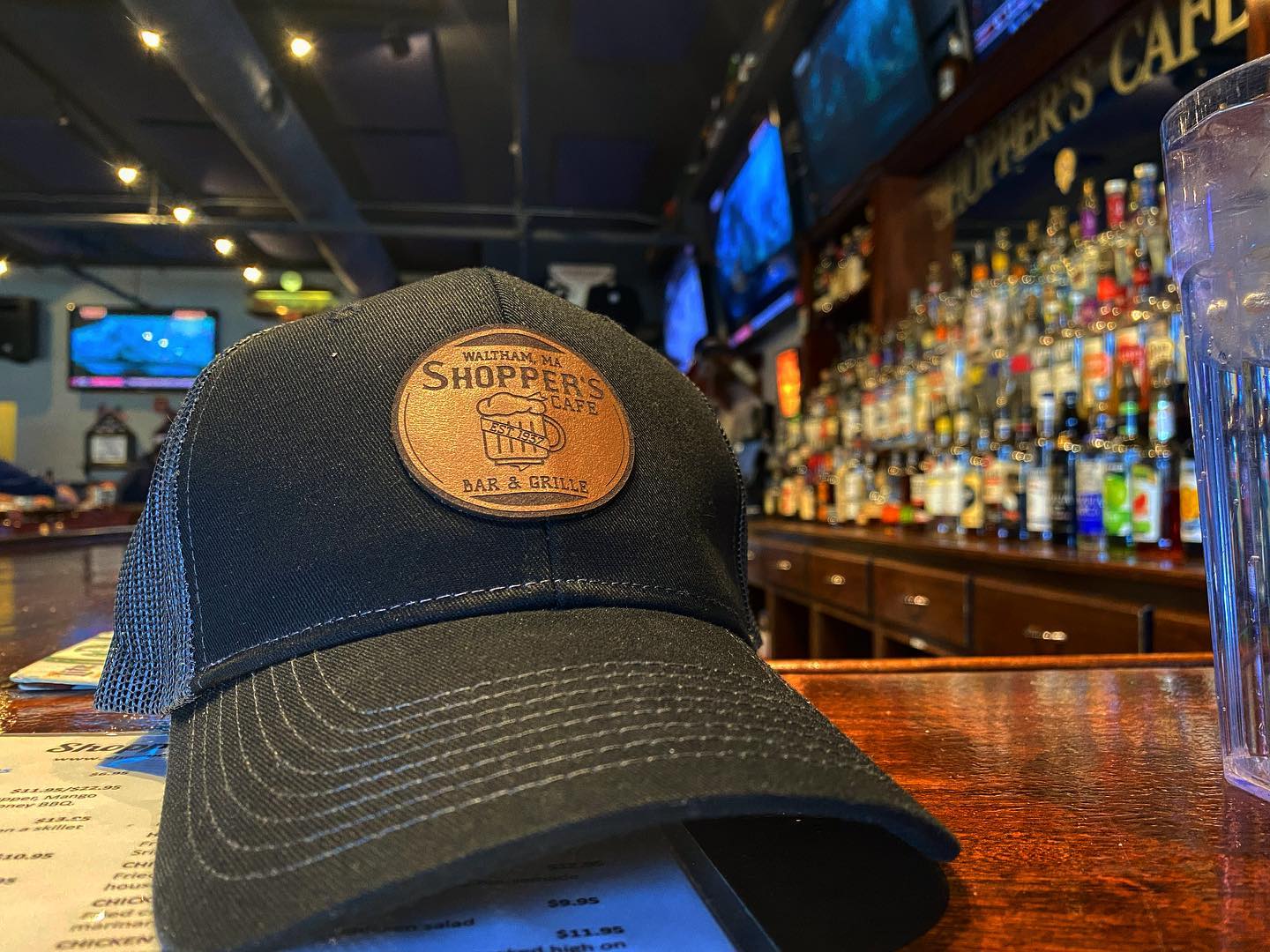 Want to know what looks good on you other than your face A hat And sure you can buy any hat out there but the new shoppers cafe hats will not only make you more attractive but they will also most likely raise your credit score like 12 points So come on down and get them while they last sports bar restaurant waltham ma