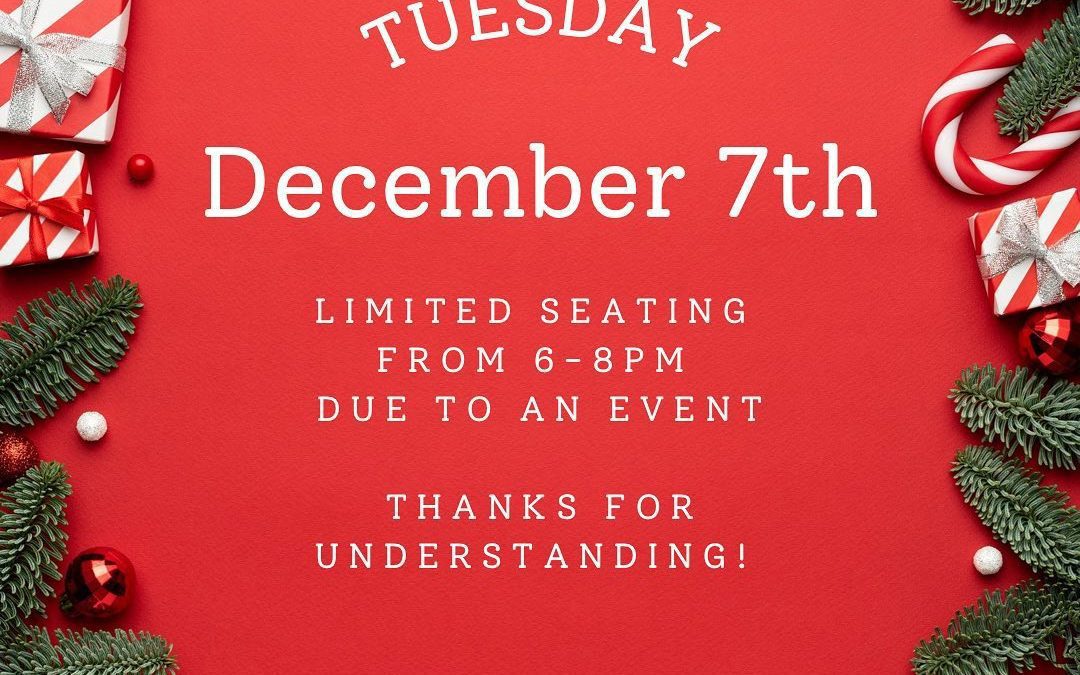 Merry Merry! Plan accordingly! Bar is wide open!!